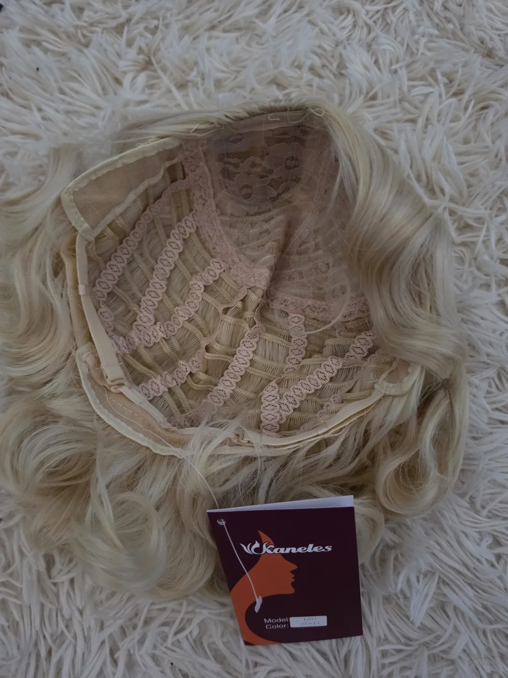 Short Blonde Curly Wig Finger Wave Synthetic Hair for Women 1920s Halloween Cosp